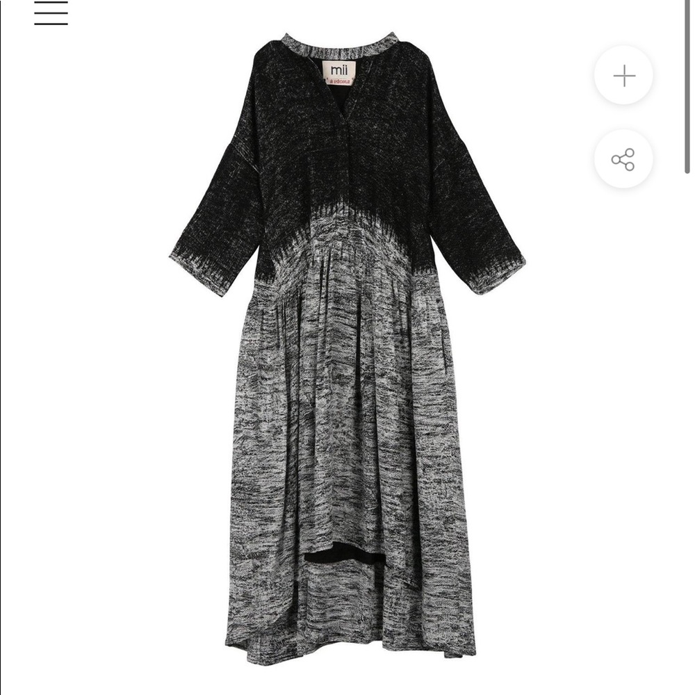NWT black & white mii collection dress